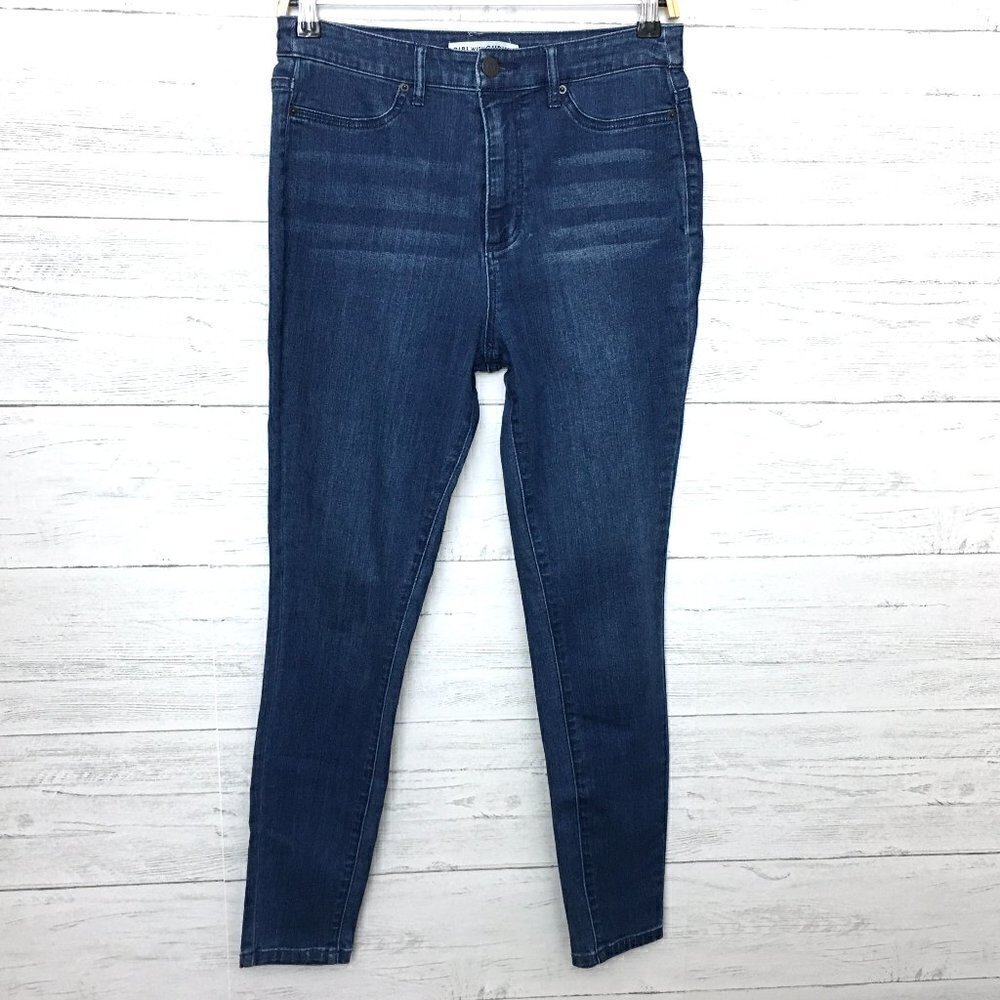 Girl With Curves Jeans High Rise Skinny Jeans Medium Wash Stretchy size 4
